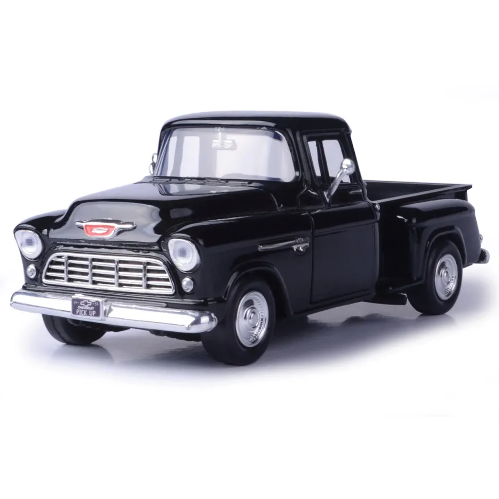 1955 Chevy Stepside V8 1:24 Scale Diecast Model Truck by Motormax