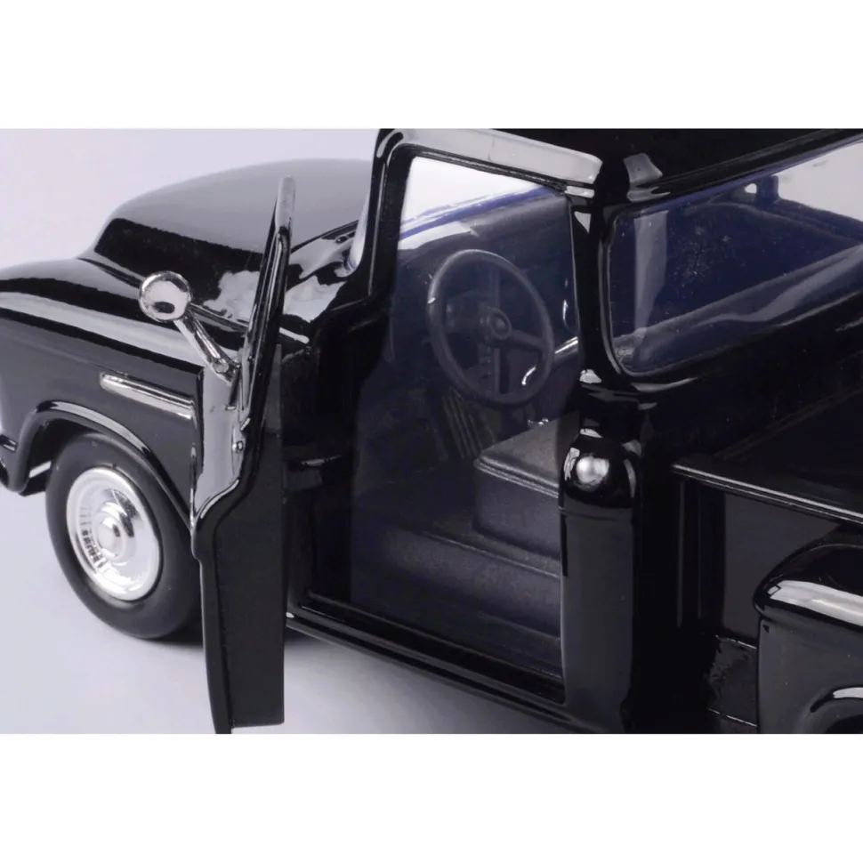 1955 Chevy Stepside V8 1:24 Scale Diecast Model Truck by Motormax