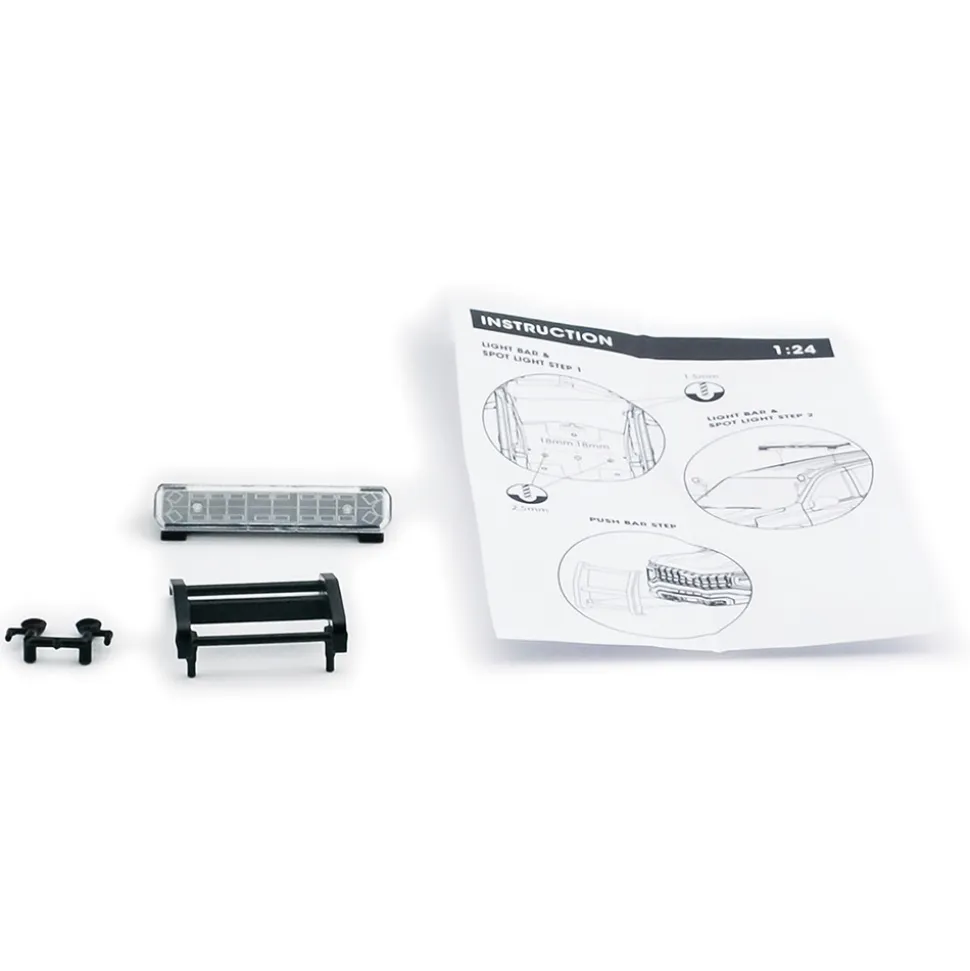 2025 Chevy Tahoe PPV Builder Kit - Black 1:24 Scale Diecast Model Truck by Motormax
