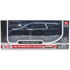 2025 Chevy Tahoe PPV Builder Kit - Black 1:24 Scale Diecast Model Truck by Motormax
