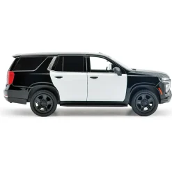 2025 Chevy Tahoe PPV Builder Kit - Black & White 1:24 Scale Diecast Model Truck by Motormax