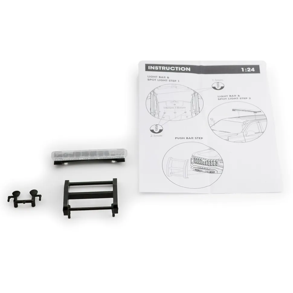 2025 Chevy Tahoe PPV Builder Kit - Black & White 1:24 Scale Diecast Model Truck by Motormax