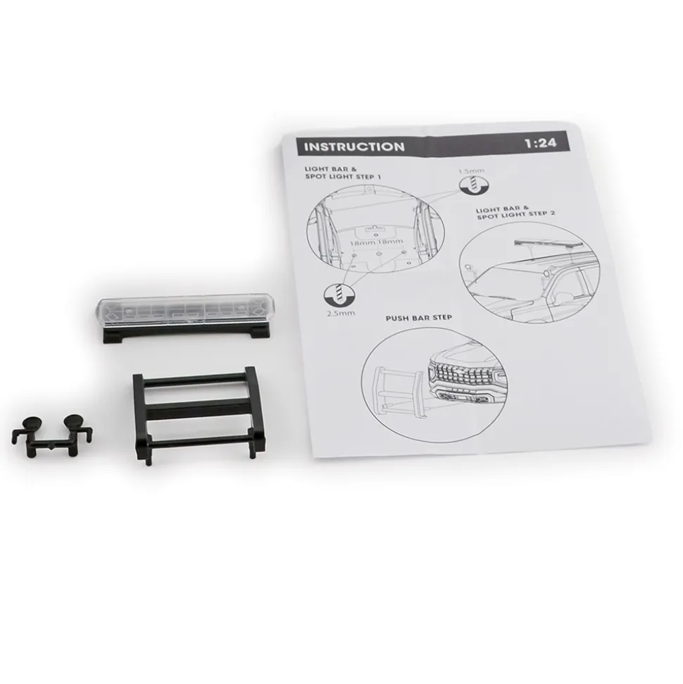2025 Chevy Tahoe PPV Builder Kit - White 1:24 Scale Diecast Model Truck by Motormax