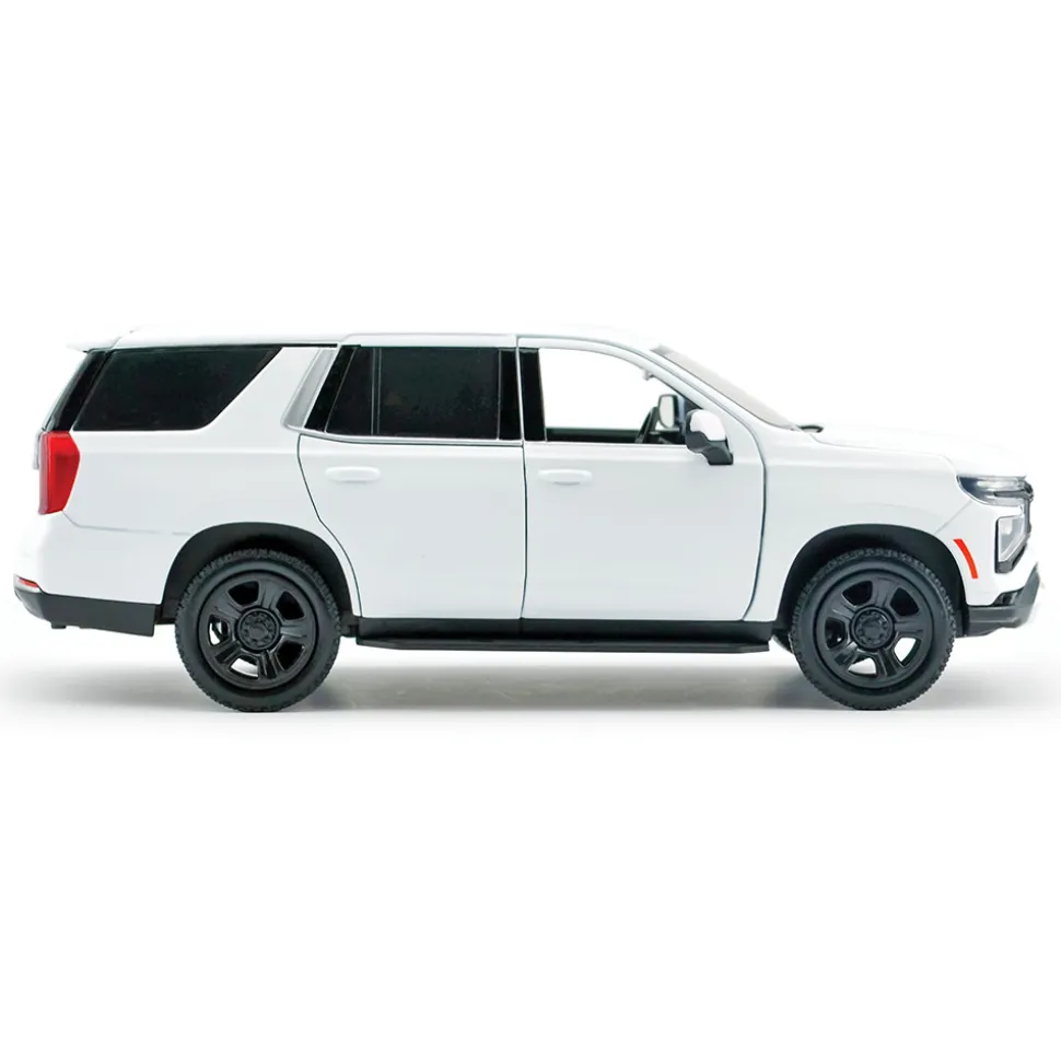 2025 Chevy Tahoe PPV Builder Kit - White 1:24 Scale Diecast Model Truck by Motormax