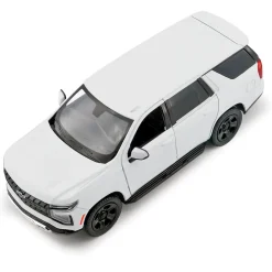 2025 Chevy Tahoe PPV Builder Kit - White 1:24 Scale Diecast Model Truck by Motormax