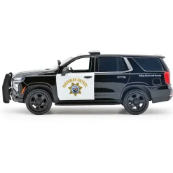 2025 Chevy Tahoe PPV - CHP - Black & White 1:24 Scale Diecast Model Truck by Motormax