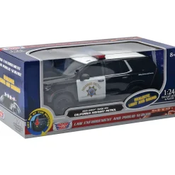 2025 Chevy Tahoe PPV CHP - Light & Sound 1:24 Scale Diecast Model Truck by Motormax