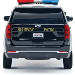 2025 Chevy Tahoe PPV CHP - Light & Sound 1:24 Scale Diecast Model Truck by Motormax