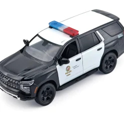 2025 Chevy Tahoe PPV LAPD - Light & Sound 1:24 Scale Diecast Model Truck by Motormax