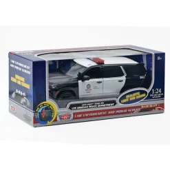 2025 Chevy Tahoe PPV LAPD - Light & Sound 1:24 Scale Diecast Model Truck by Motormax
