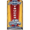 Chevy Trucks Rolled 3D Metal Sign Metal Sign by Desperate Enterprises