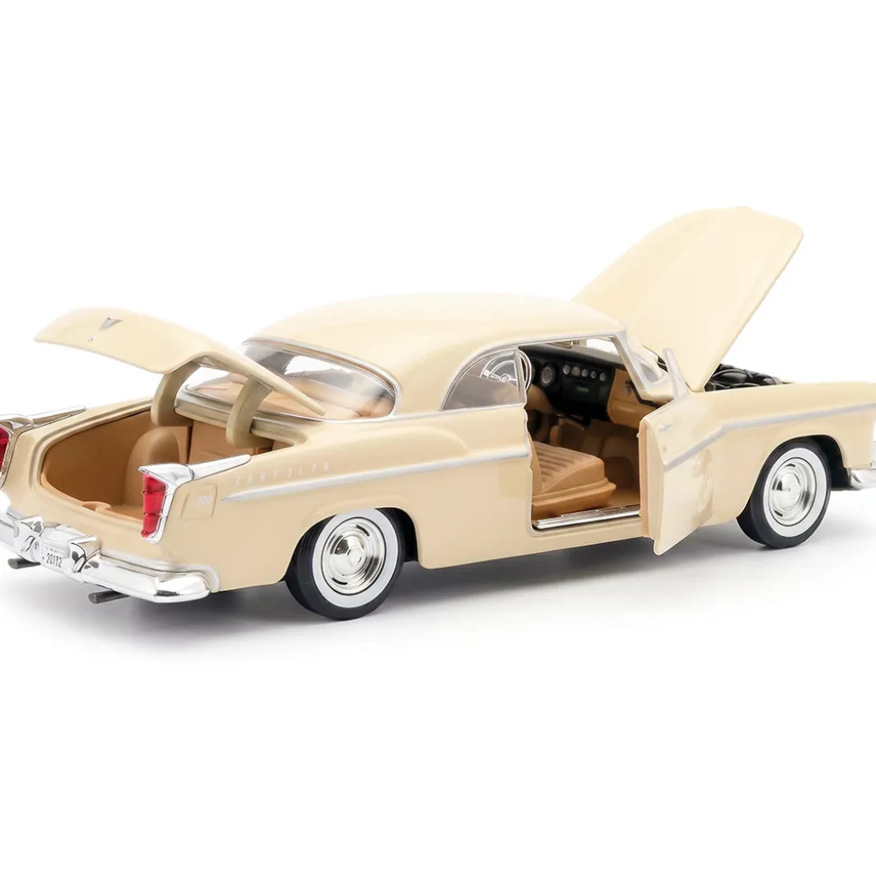 1955 Chrysler C300 - Beige 1:24 Scale Diecast Model Car by Motormax