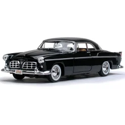 1955 Chrysler C300 - Black 1:24 Scale Diecast Model by Motormax