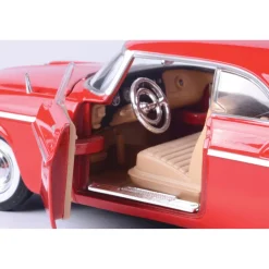 1955 Chrysler C300 - Red 1:24 Scale Diecast Model Car by Motormax