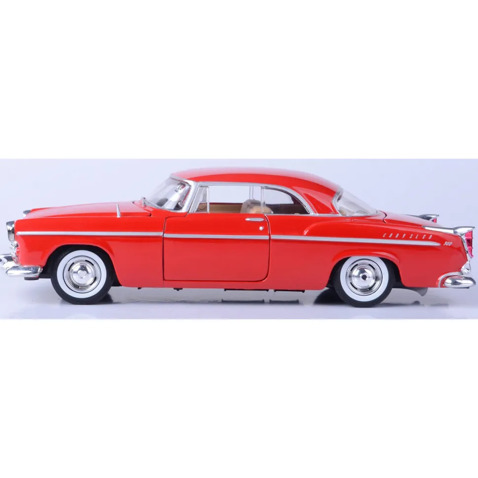 1955 Chrysler C300 - Red 1:24 Scale Diecast Model Car by Motormax