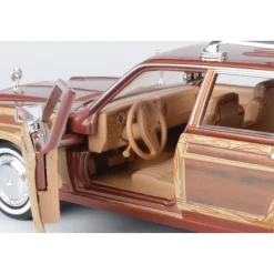 1979 Chrysler LeBaron Town & Country-Sable Tan 1:24 Scale Diecast Model Car by Motormax