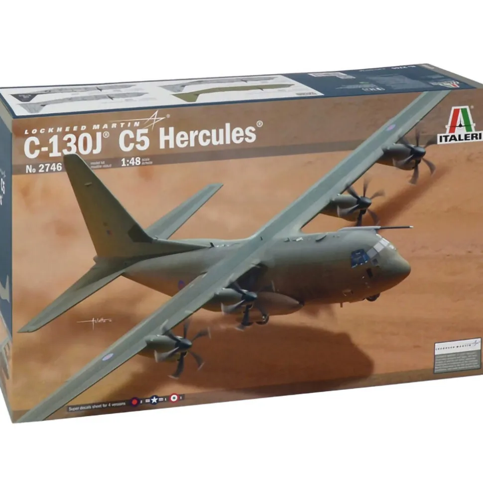 C-130J C5 Hercules 1/48 Kit 1:48 Scale Plastic Model Kit by Italeri