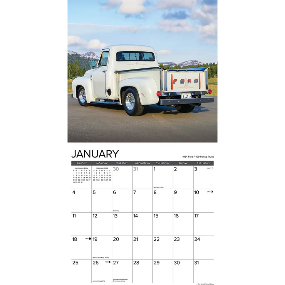 Classic Pickups 2026 Wall Calendar Stapled Wall Calendar by Willow Creek Press, Inc.