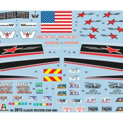 Classic Western Star 4964 1/24 Kit 1:24 Scale Plastic Model Kit by Italeri