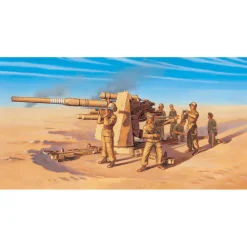 8.8 Cm. Flak 37 AA Gun With Crew 1/72 Kit 1:72 Scale Plastic Model Kit by Italeri