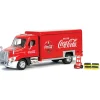 Coca-Cola Delivery Truck with Hand Truck & Soda Cases 1:50 Scale Diecast Model by Motor City Classics