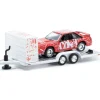 Coca-Cola 1969 Ford F-100 Ranger 4X4 & 1990 Ford Mustang GT with Trailer 1:64 Scale Diecast Model Truck by M2 Machines