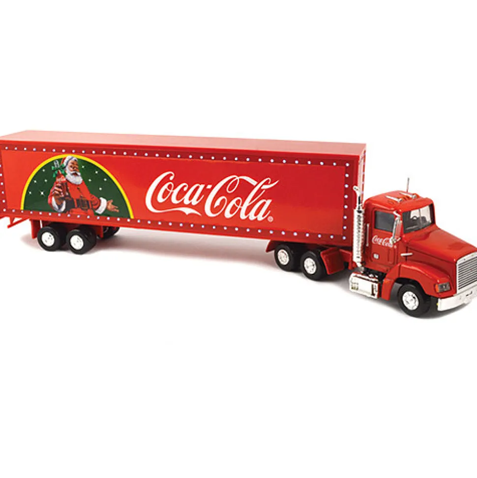 Coca-Cola Light-Up Holiday Tractor Trailer 1:43 Scale Diecast Model by Motor City Classics