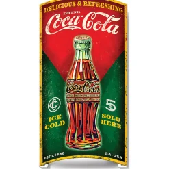 Coca-Cola Rolled 3D Metal Sign Metal Sign by Desperate Enterprises