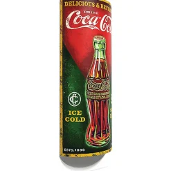Coca-Cola Rolled 3D Metal Sign Metal Sign by Desperate Enterprises