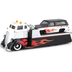 COE Custom Flatbed & 1979 K5 Blazer 1:64 Scale by Maisto