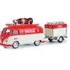 1960 Coke VW Kombi with Large Contour Bottle & Trailer 1:43 Scale Diecast Model Truck by IXO Models