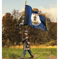 Confederate Flagbearer (Virginia Flag) 1/30 Figure William Britain (31491) 1:30 scale Metal by William Britain