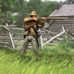 Confederate Infantry Advancing Firing, No.4 1/30 Figure William Britain (31363) 1:30 scale Metal by William Britain