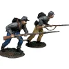 Confederates Charging with Bayonets 1/30 Figure Set William Britain (31501) 1:30 scale Metal by William Britain
