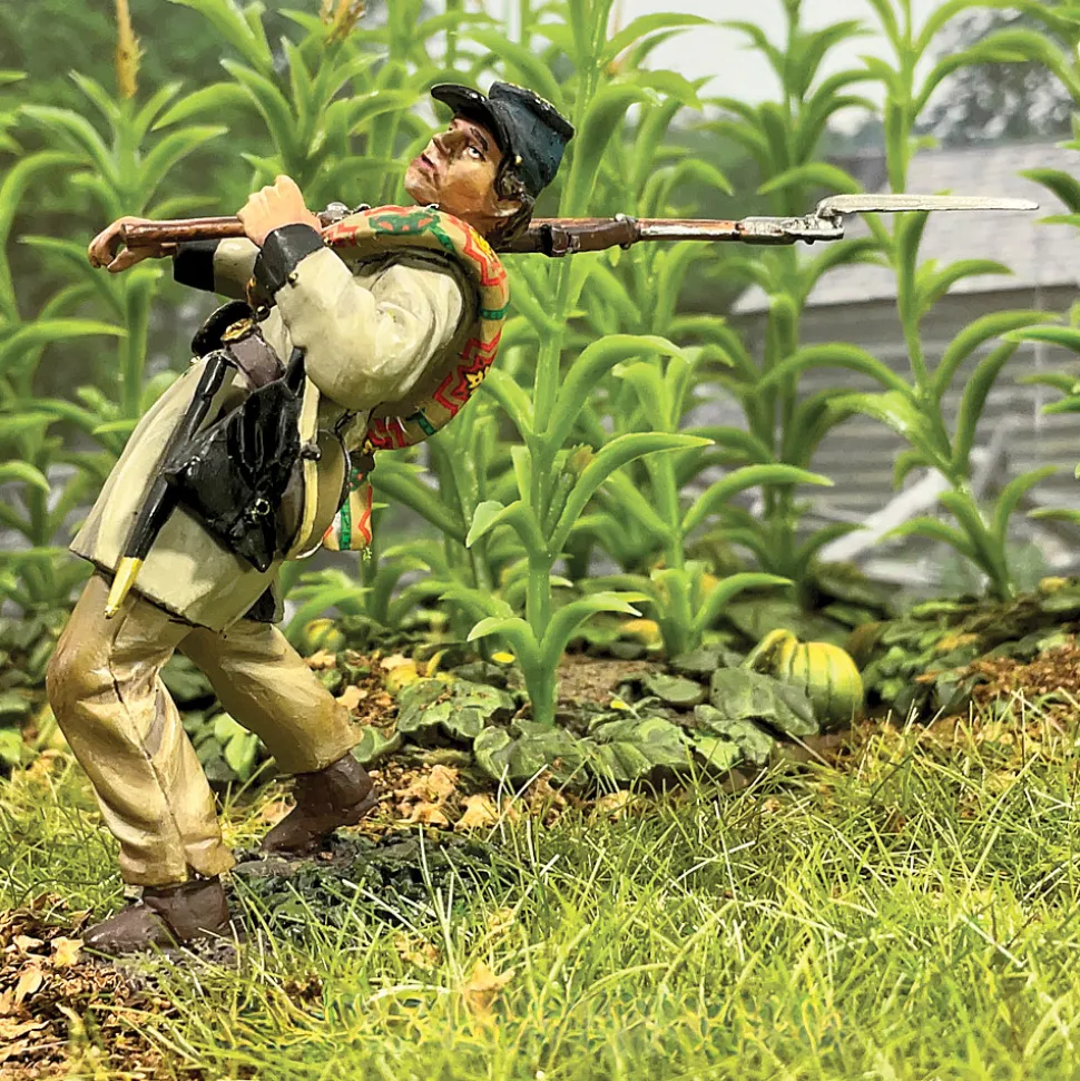 Confederate Texas Brigade Falling Back 1/30 Figure William Britain (31179) 1:30 scale Metal by William Britain