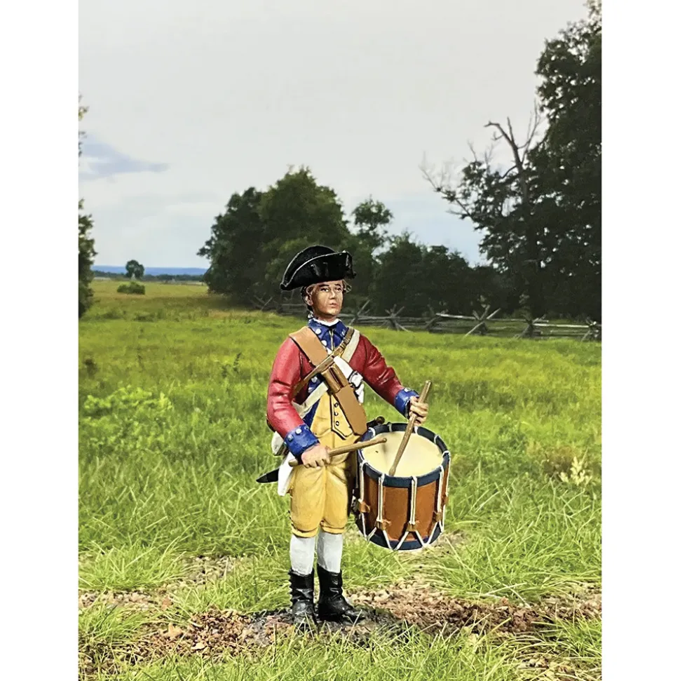 Continental Line Drummer 1/30 Figure William Britain (16210) 1:30 scale Metal by William Britain