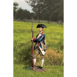 Continental Line Soldier Rest on Musket 1777-87 1/30 Figure William Britain (16215) 1:30 scale by William Britain