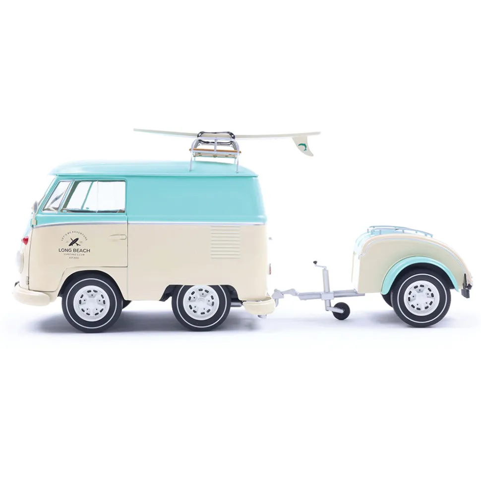 2024 Cool Combi - Mint Green & White 1:18 Scale Diecast Model Truck by Solido