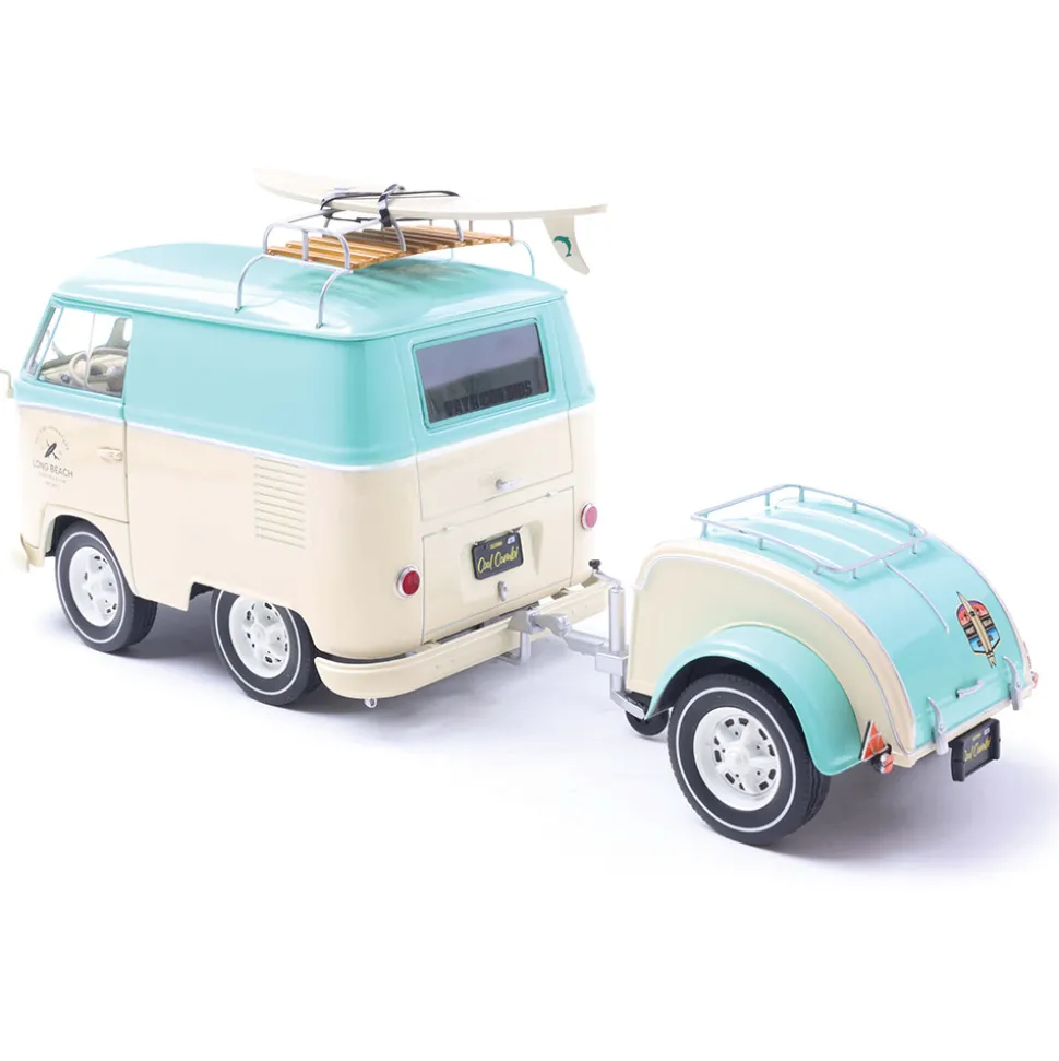 2024 Cool Combi - Mint Green & White 1:18 Scale Diecast Model Truck by Solido