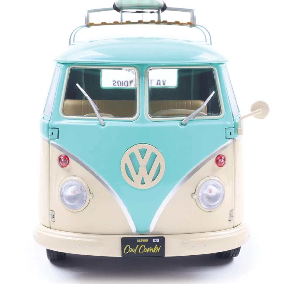 2024 Cool Combi - Mint Green & White 1:18 Scale Diecast Model Truck by Solido