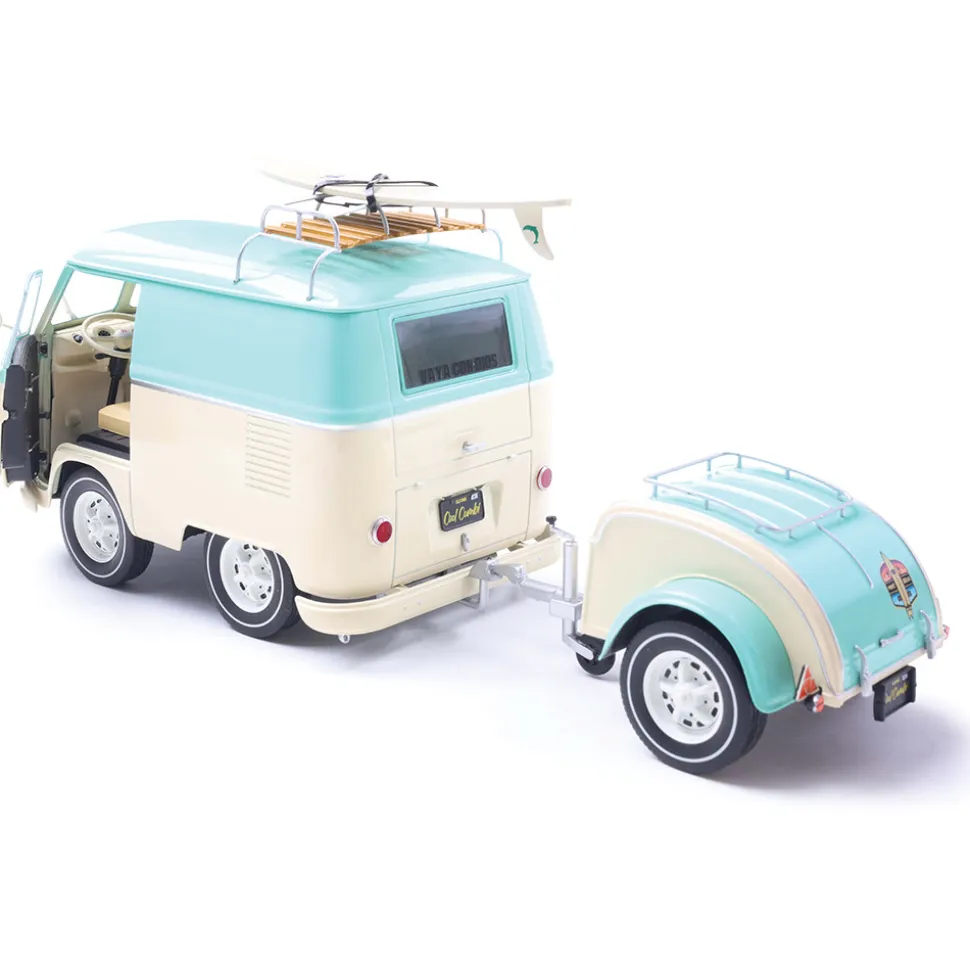 2024 Cool Combi - Mint Green & White 1:18 Scale Diecast Model Truck by Solido