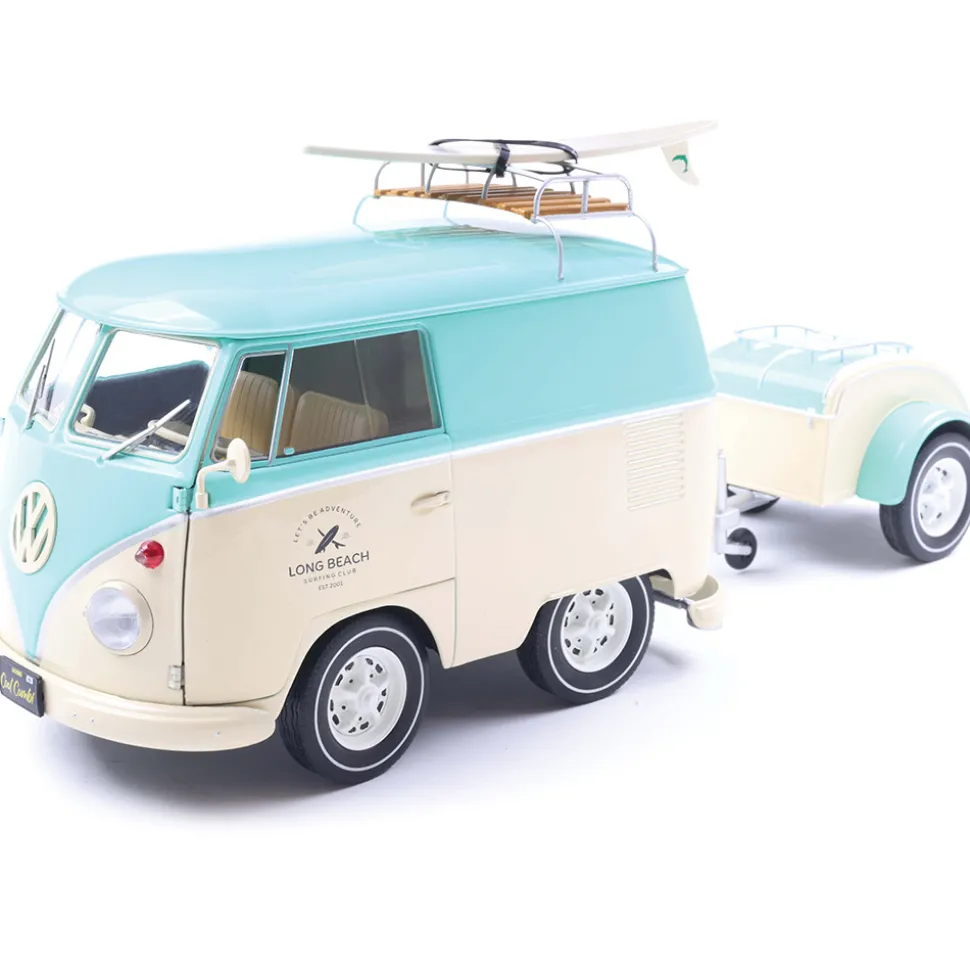 2024 Cool Combi - Mint Green & White 1:18 Scale Diecast Model Truck by Solido