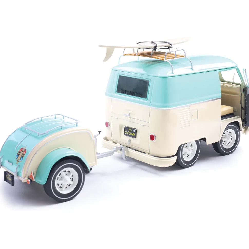 2024 Cool Combi - Mint Green & White 1:18 Scale Diecast Model Truck by Solido