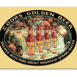Coors Golden Beer Metal Sign Desperate Enterprises (1311) by Desperate Enterprises