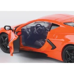 2020 Corvette C8 - Orange 1:24 Scale Diecast Model Car by Motormax