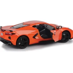 2020 Corvette C8 - Orange 1:24 Scale Diecast Model Car by Motormax