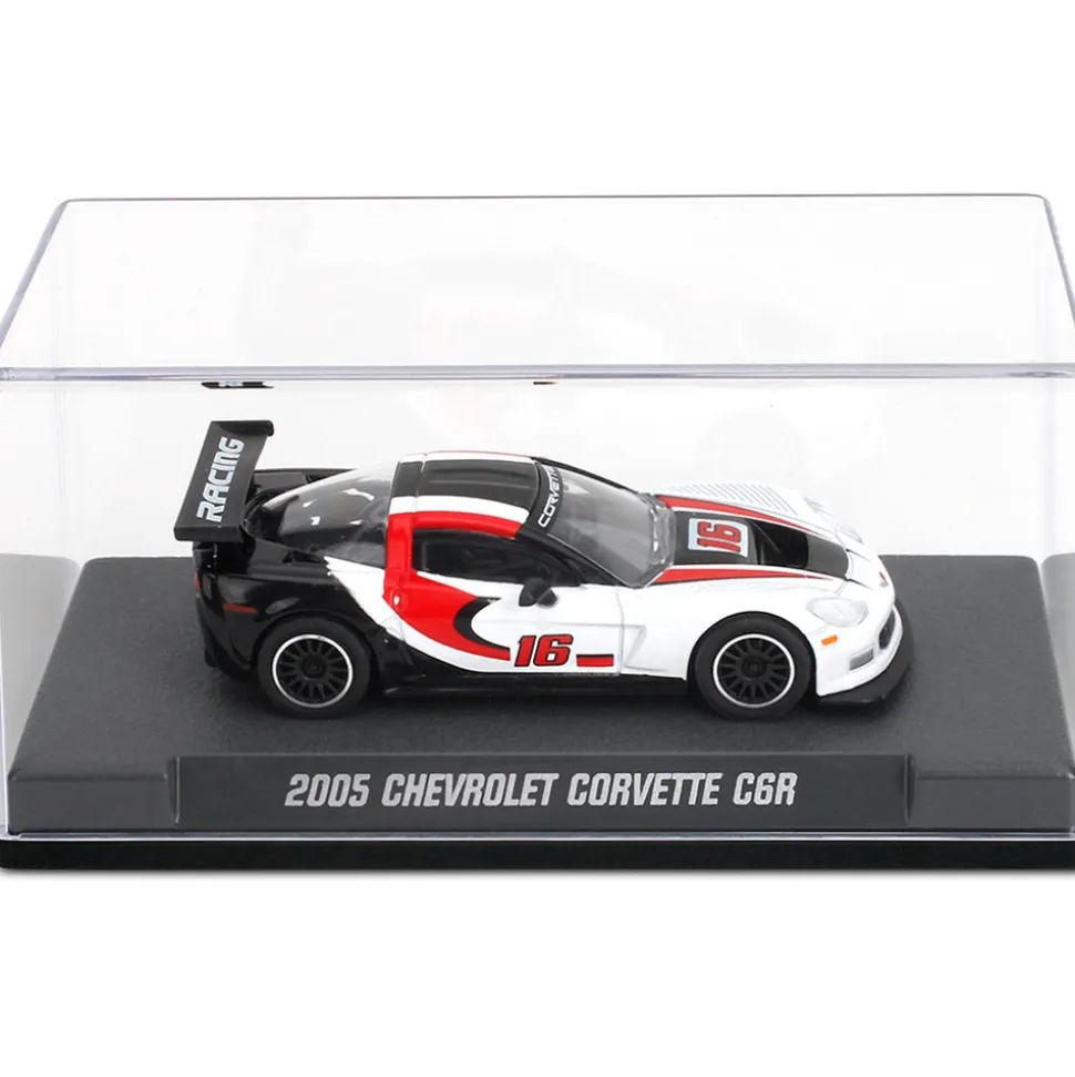 2005 Corvette C6R - White #16 1:64 Scale Diecast Model Car by Majorette