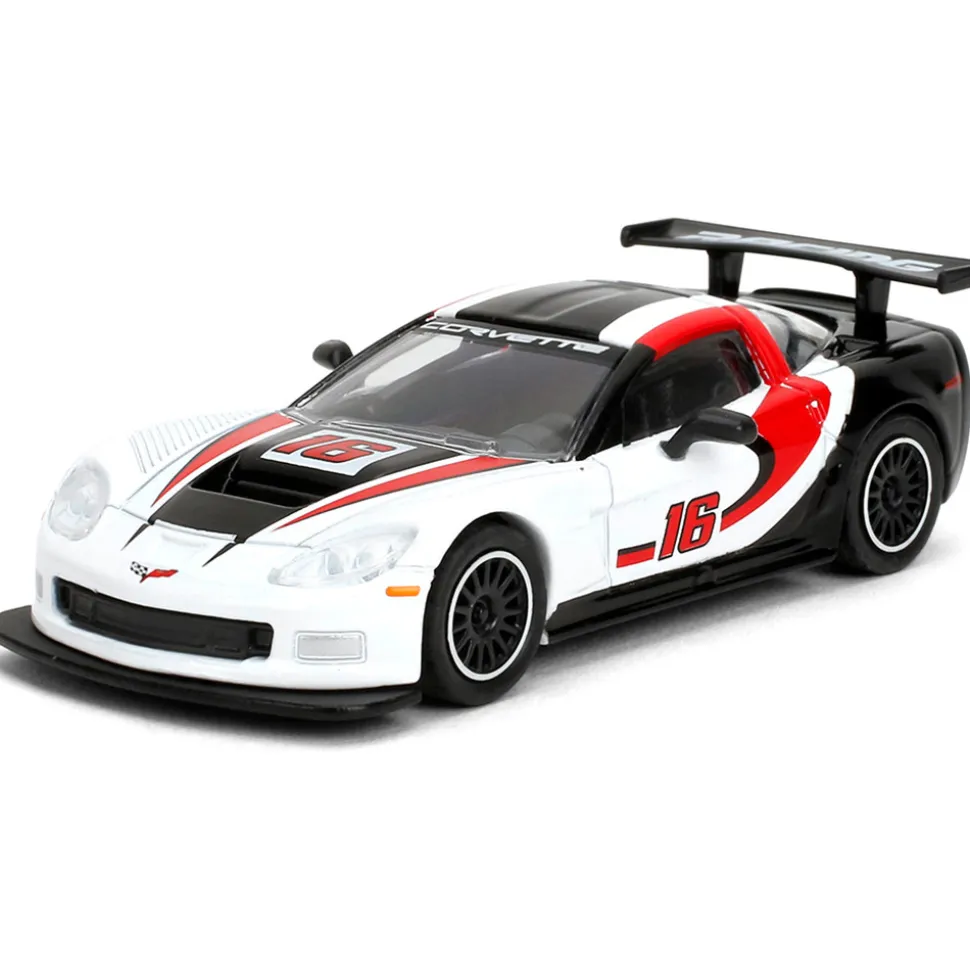 2005 Corvette C6R - White #16 1:64 Scale Diecast Model Car by Majorette