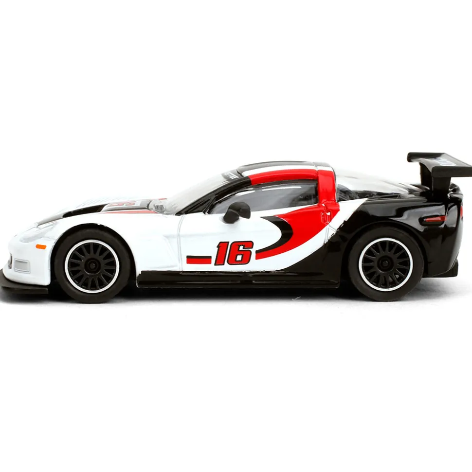 2005 Corvette C6R - White #16 1:64 Scale Diecast Model Car by Majorette