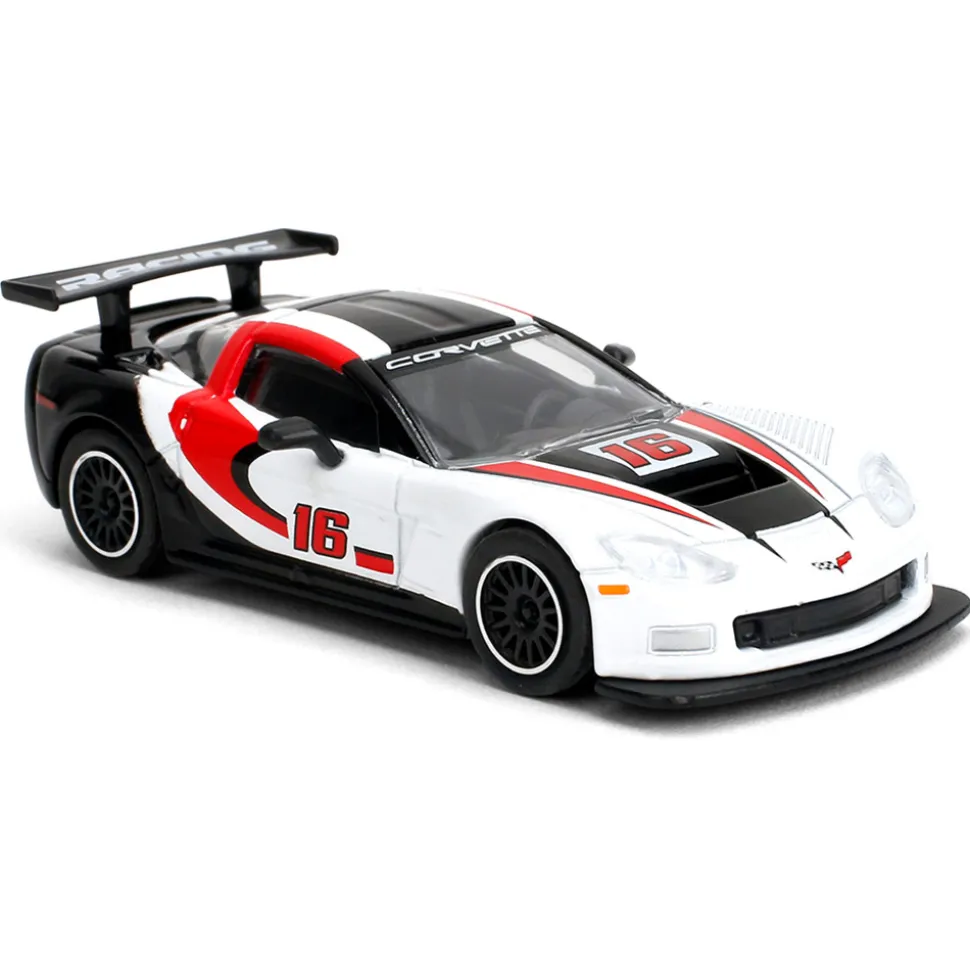 2005 Corvette C6R - White #16 1:64 Scale Diecast Model Car by Majorette